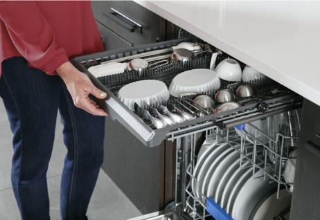 GE Profile dishwasher troubleshooting control panel