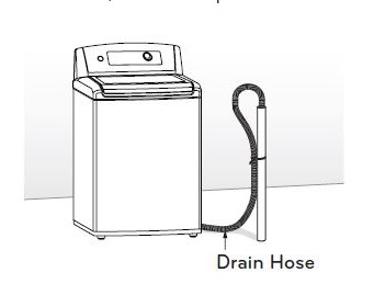 top load washing machine drain pipe height