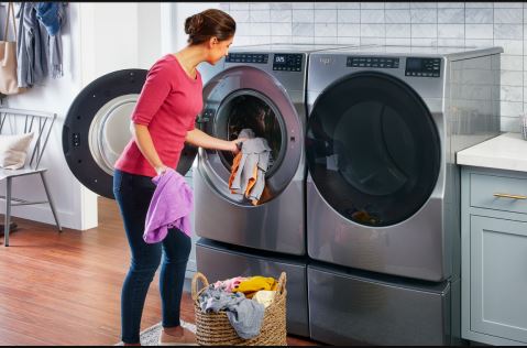 whirlpool front load washer not spinning clothes dry