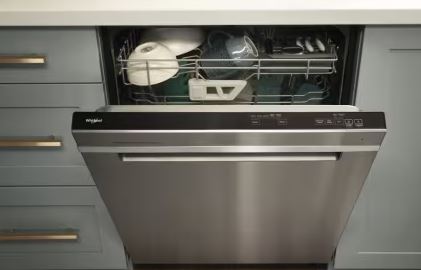 Whirlpool dishwasher fills with water but doesn't wash