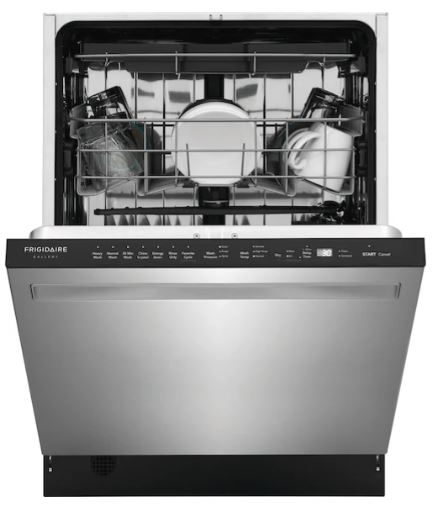 how to drain Frigidaire Gallery dishwasher