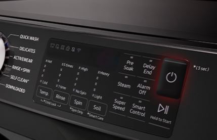 samsung washing machine start button not working