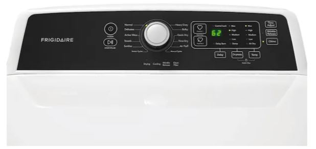 Frigidaire affinity dryer diagnostic mode reset